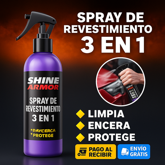 🚗 SPRAY CERÁMICO 3EN1 -60% ¡SOLO HOY! ⚠️