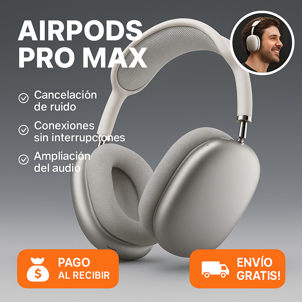 🎧 AIR PODS PRO MAX -60% + CAJA & CARGADOR ¡SOLO HOY! ⚡