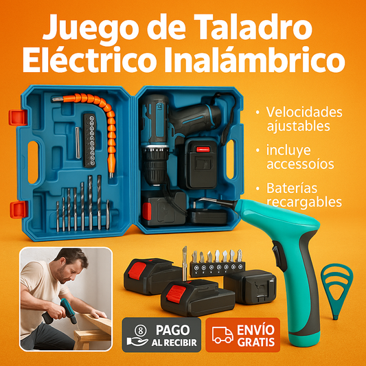 🔧 TALADRO INALÁMBRICO 3EN1 – ¡ÚLTIMAS UNIDADES! ⚠️